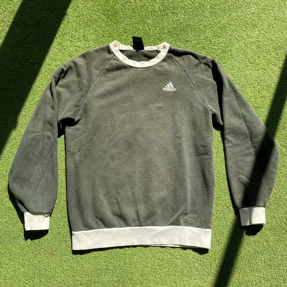 Adidas Olive Green Crewneck